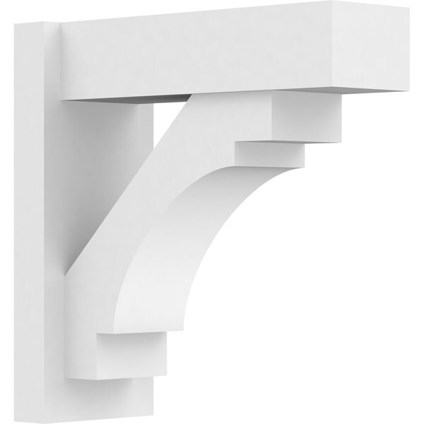 Ekena Millwork Merced Architectural Grade PVC Outlooker with Block Ends, 7"W X 18"D X 18"H OUTP07X18X18MRC05 - main